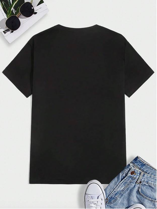 Men's Round Neck Black T-Shirt