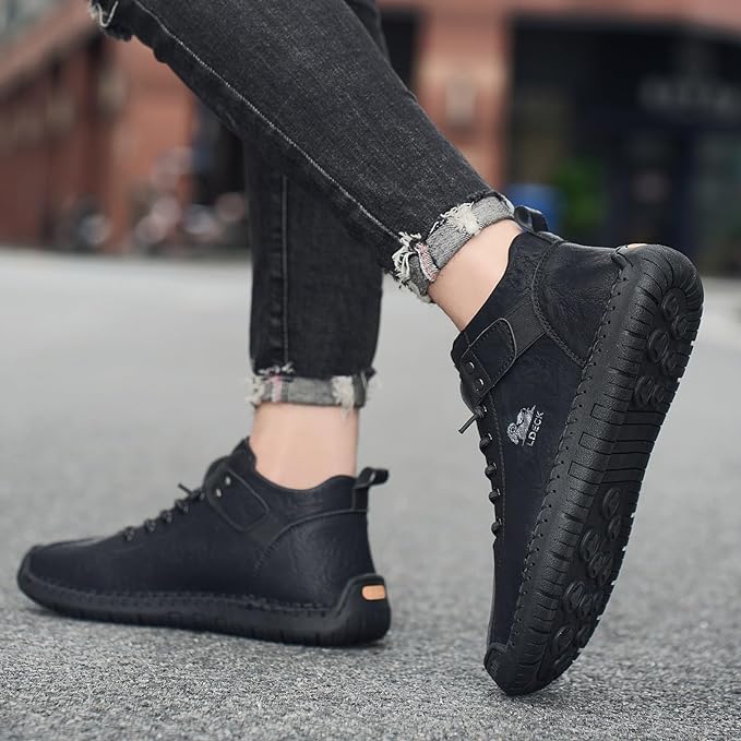 PREMIUM BLACK CASUAL BOOTS FOR MEN