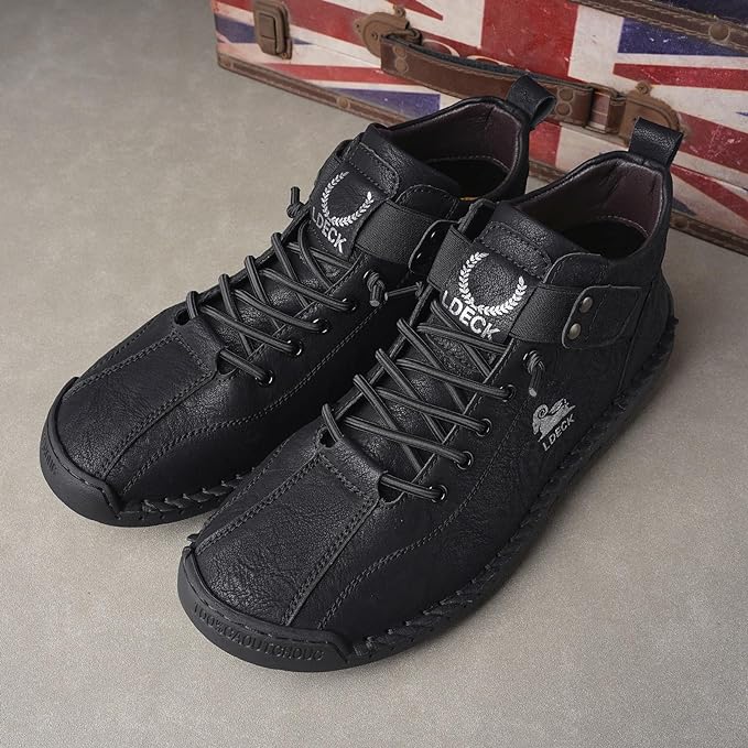 PREMIUM BLACK CASUAL BOOTS FOR MEN