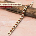 Dual Tone Rudraksha Bracelet