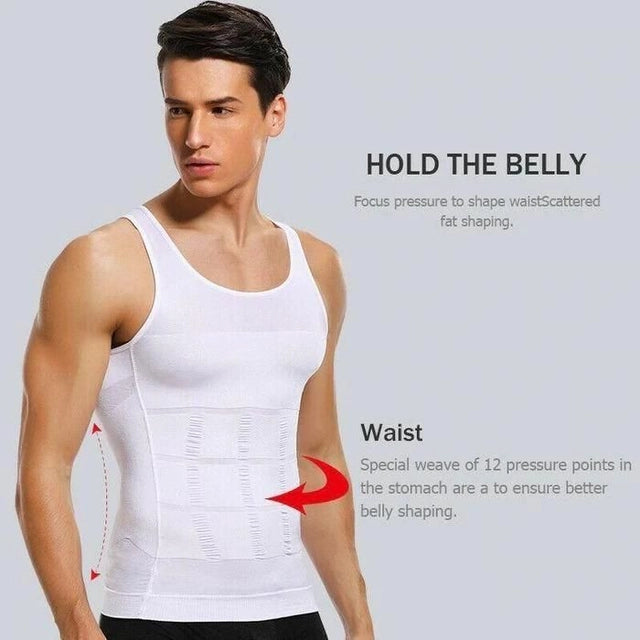 Men's Slimfit Compression Flexvest- Body Shaper Vest For Men